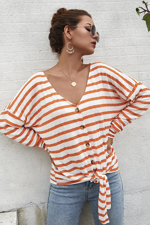 Dreaming of Vacay Striped Button-Up Top - 4 Colors