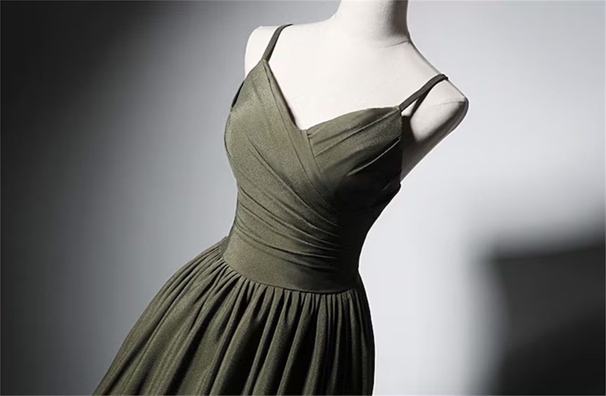 Green Satin Straps Long Wedding Party Dress, Green Long Prom Dress Evening Dress