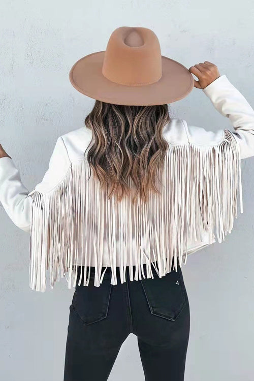 At Your Best Tassel Fringe Faux Suede Shacket - 7 Colors