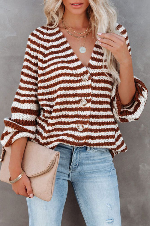 Afternoon Daydream Striped Knit Cardigan