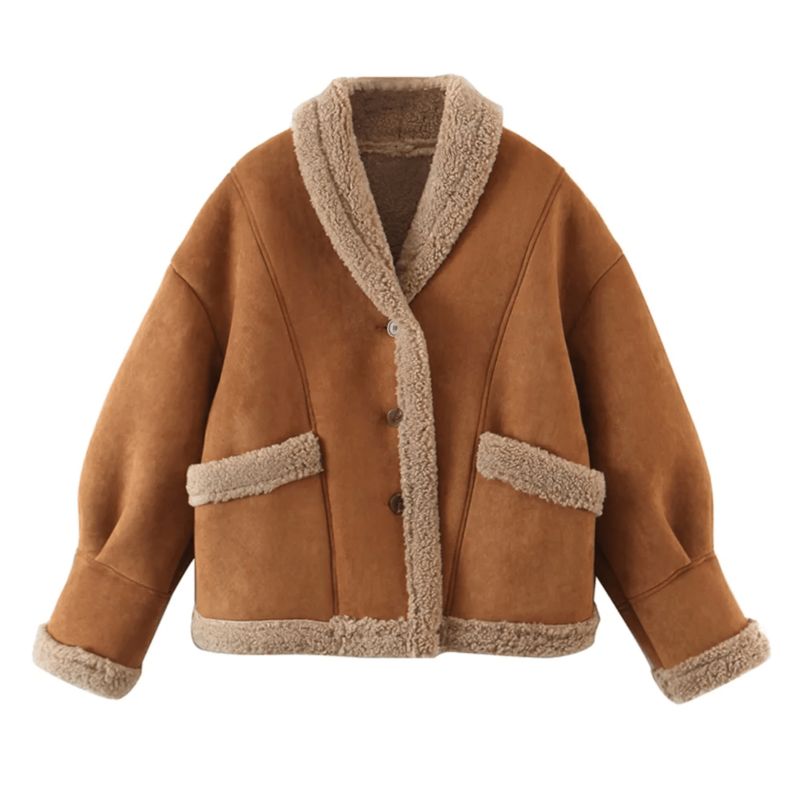 Golden Bean Lambswool Suede Jacket