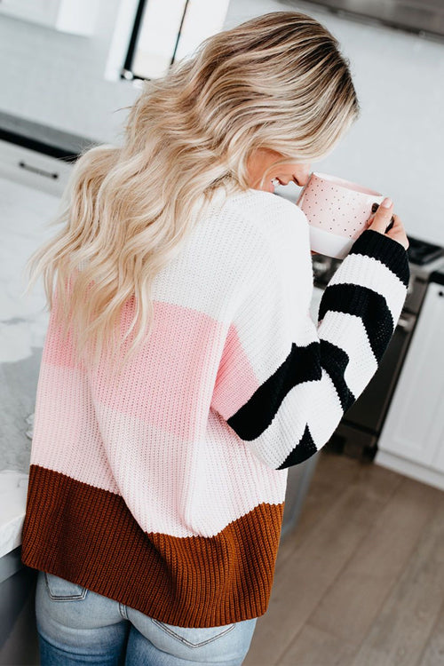 Good Vibes Multi Striped Knit Sweater - 2 Colors