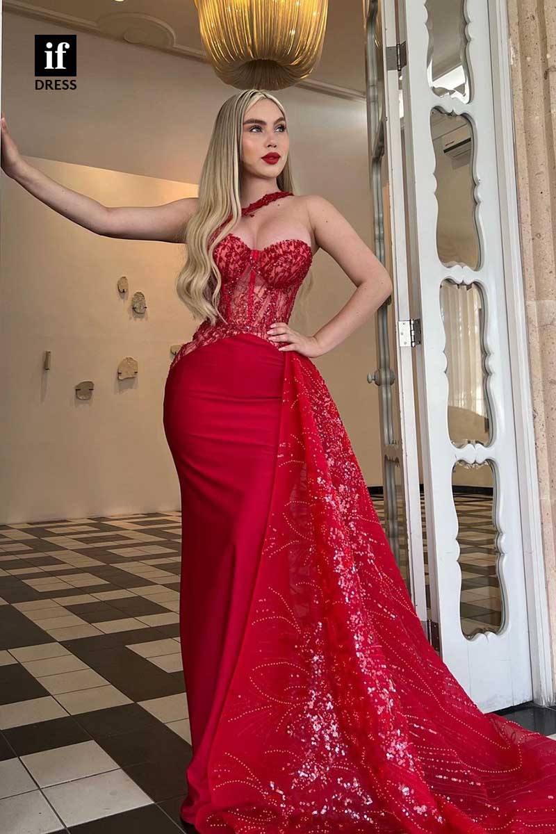 31970 - Unique Sweetheart Appliques  Evening Formal Party Prom Dress with Train