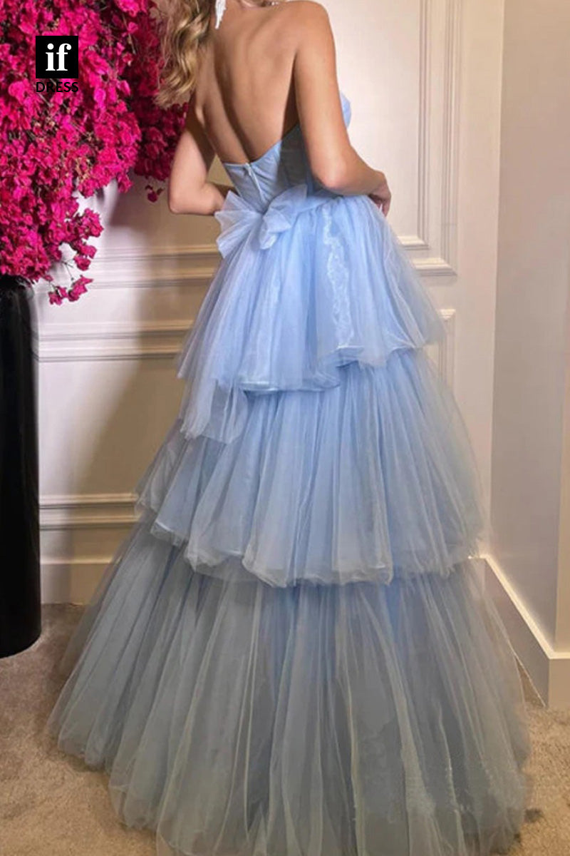 34311 - Attractive Off-Shoulder Sweetheart Tulle Prom Formal Evening Dress