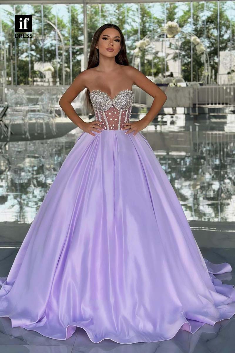 34354 - Charming Off Shoulder A-Line Beads Pleated Sleeveless Prom Evening Formal Dress