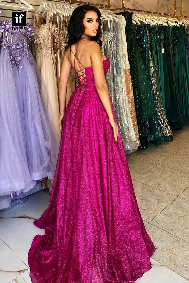 34376 - Glamorous Spaghetti Straps Sweetheart Prom Formal Evening Dress