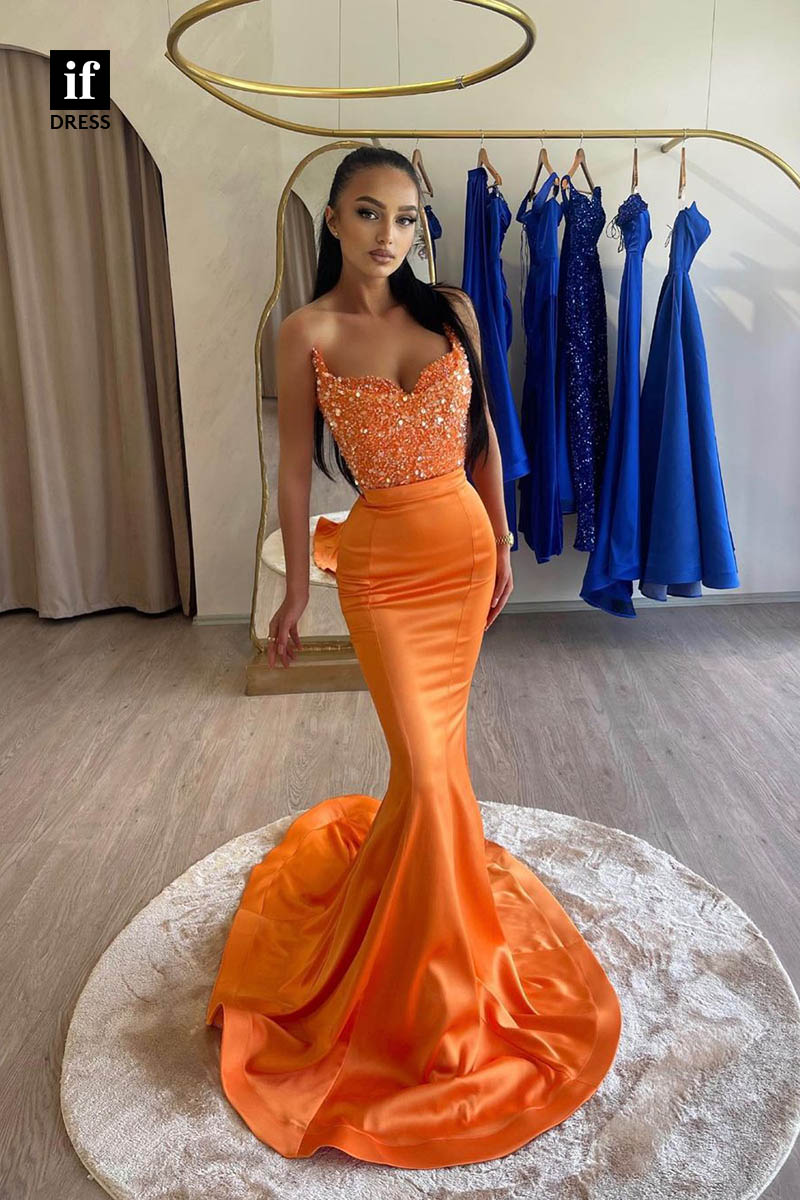 34638 - Chic Off Shoulder Ruched Long Mermaid Prom Evening Formal Dress