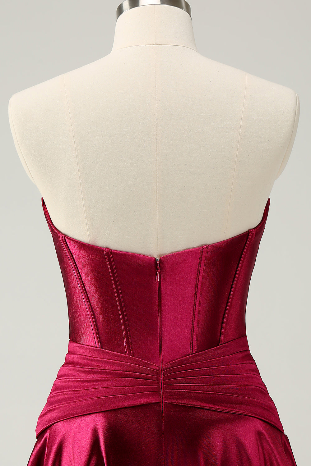 Fuchsia Homecoming Dress Strapless Corset A Line Short Prom Dress