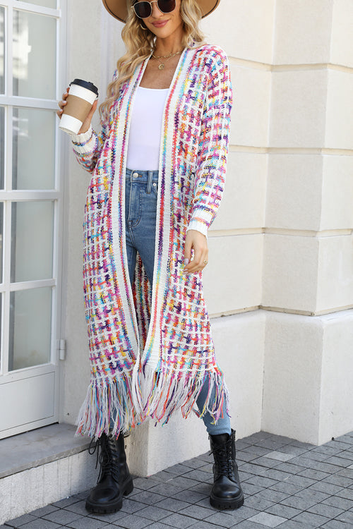 What You See Colorful Tassel Knit Cardigan - 3 Colors