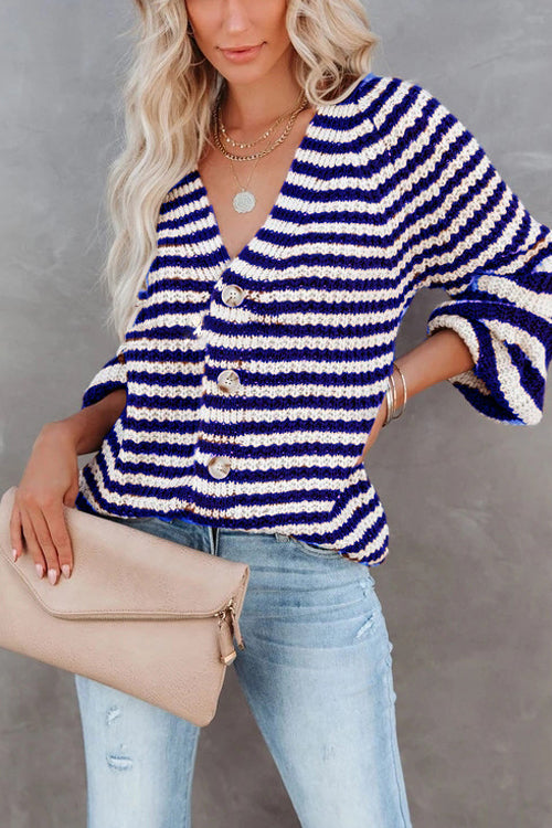 Afternoon Daydream Striped Knit Cardigan