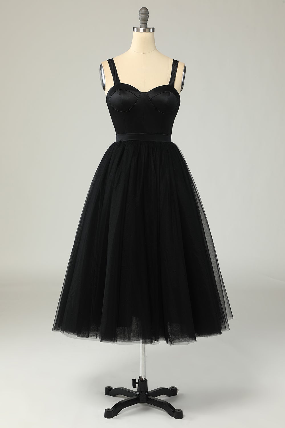 Princess A Line Sweetheart Black Homecoming Dress Party Dress