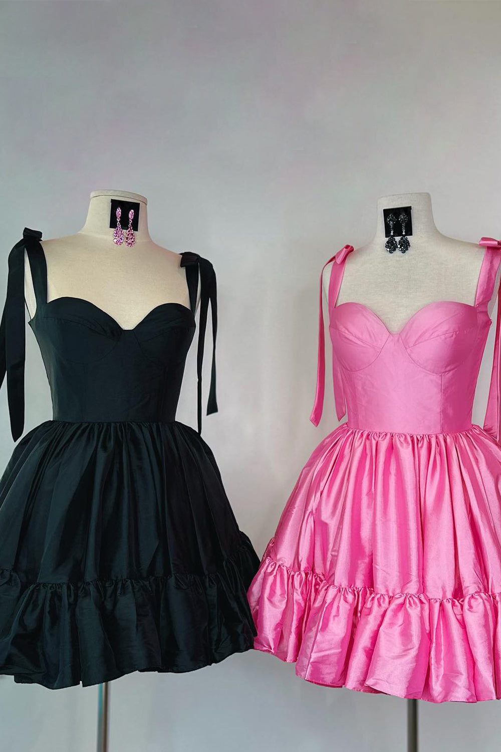 Simple Pink Homecoming Dress Corset A-Line Ruched Short Prom Dress