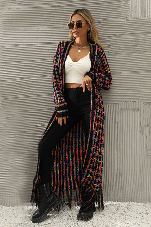 What You See Colorful Tassel Knit Cardigan - 3 Colors