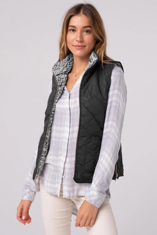 No Chill Comfort Reversible Teddy Vest - 4 Colors