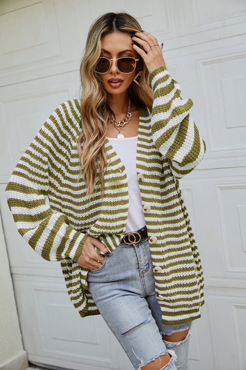 Afternoon Daydream Striped Knit Cardigan