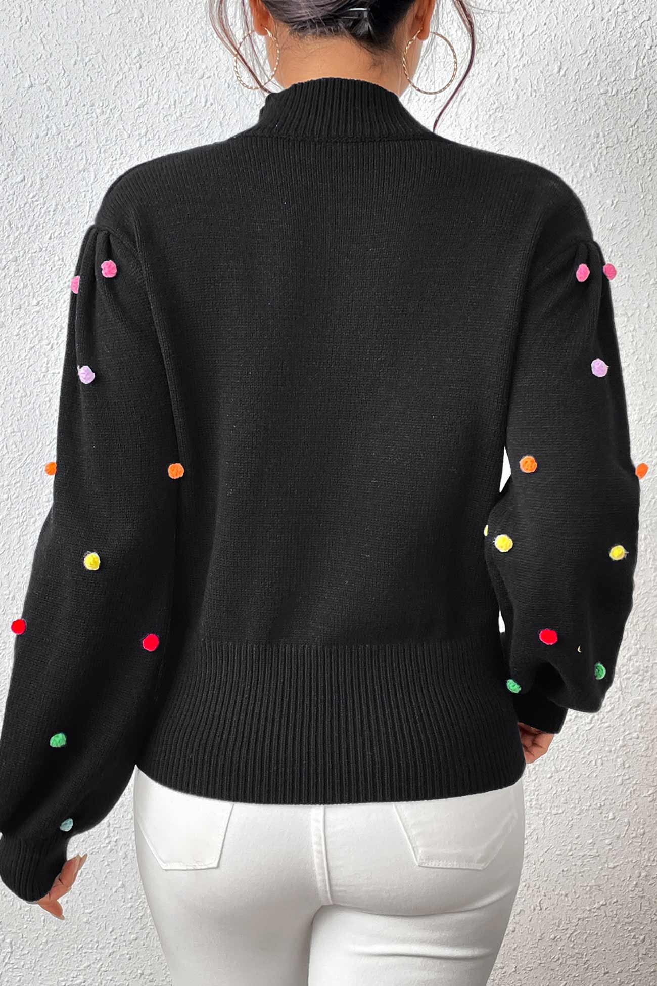 Colorful Yarn Ball Pullover Sweater