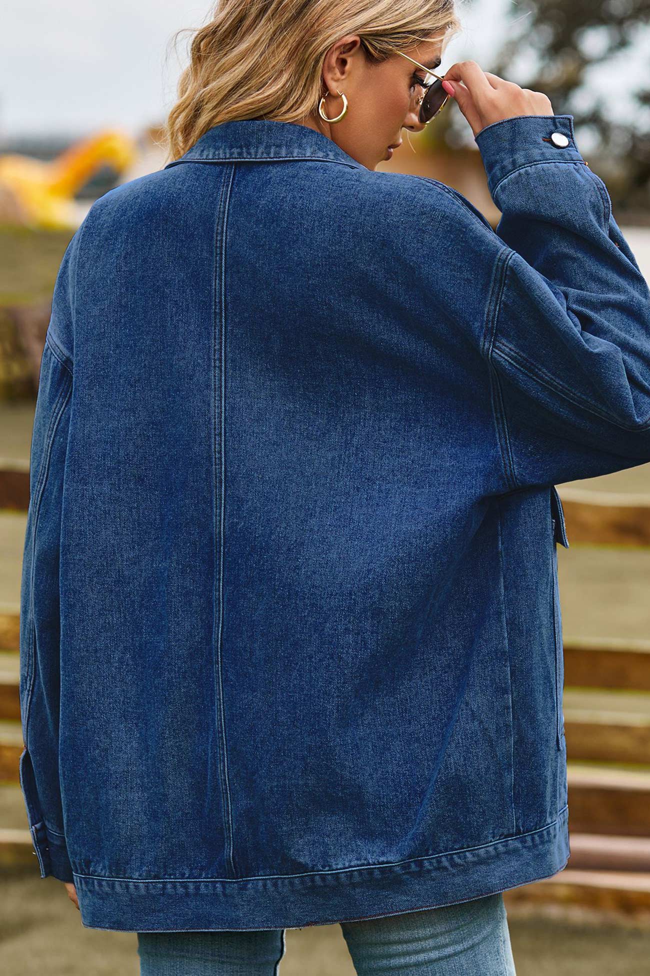 Detachable Hat Denim Jacket