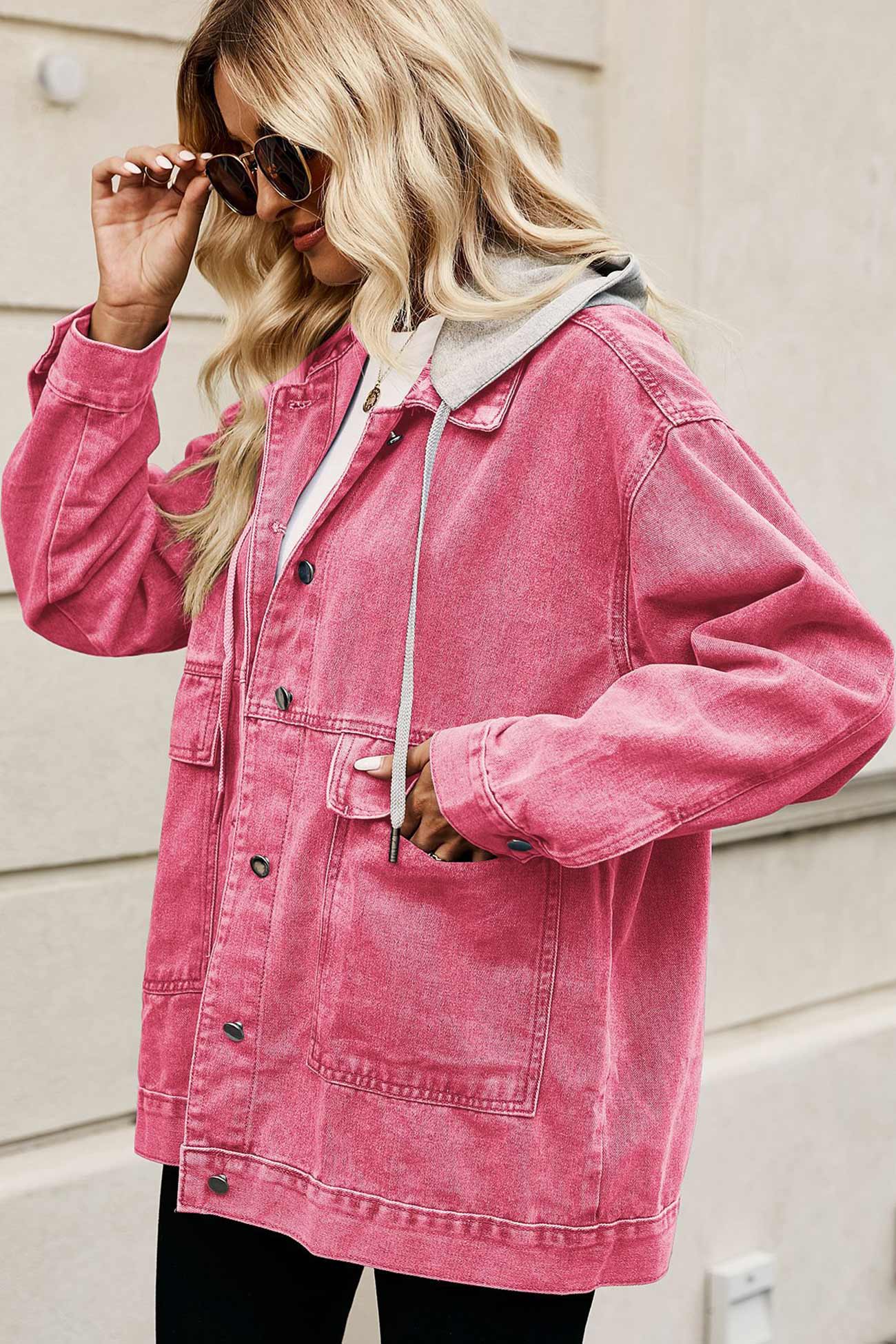 Detachable Hat Denim Jacket