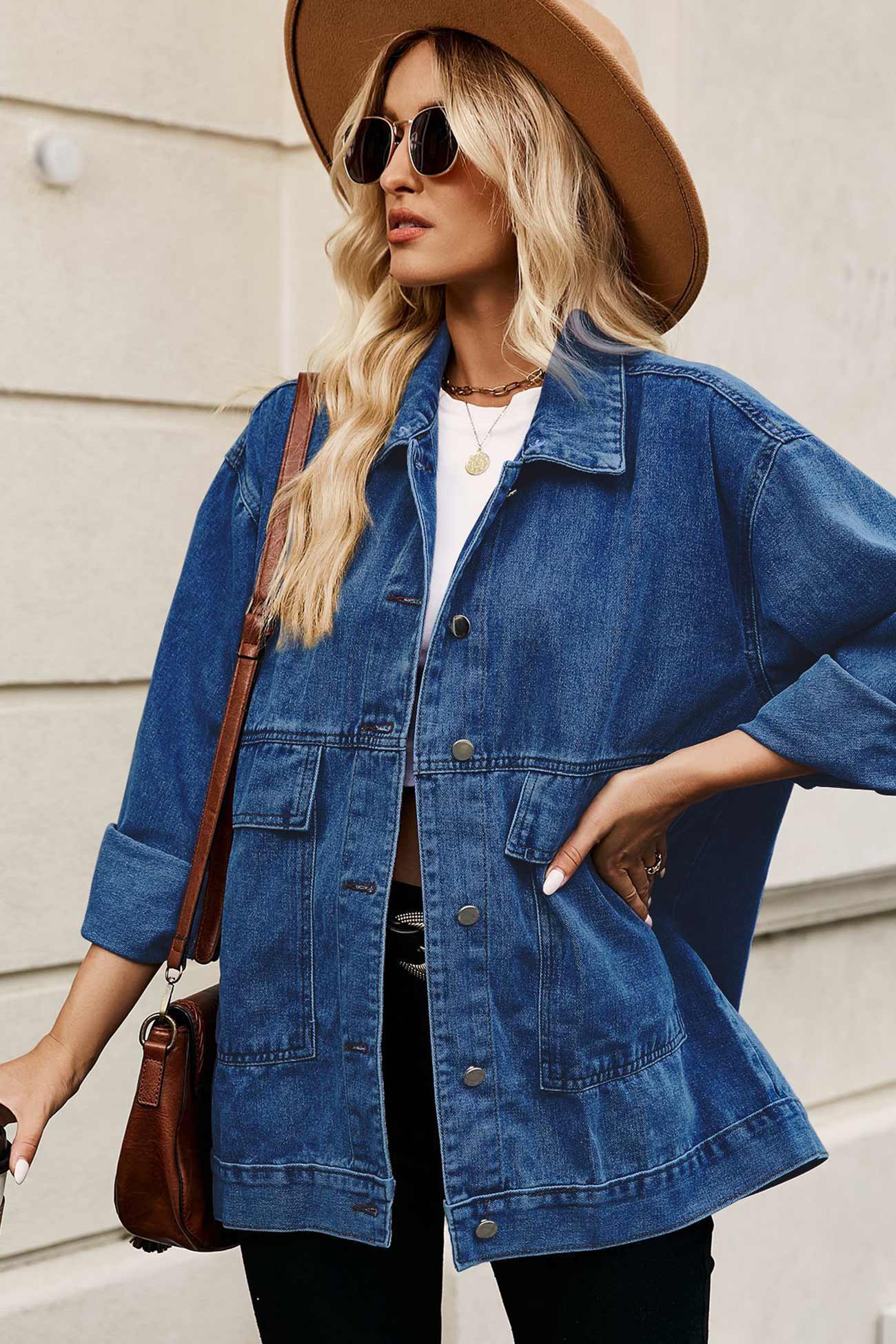 Detachable Hat Denim Jacket