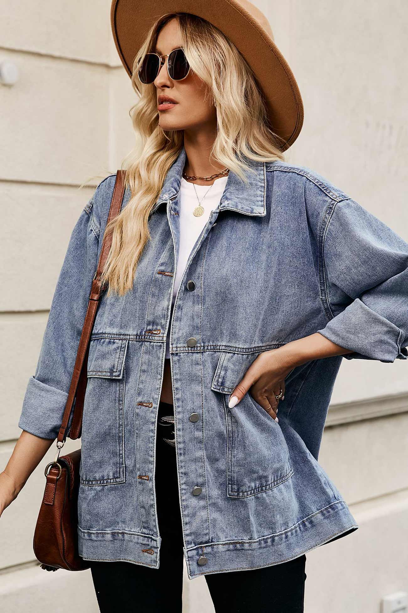 Detachable Hat Denim Jacket