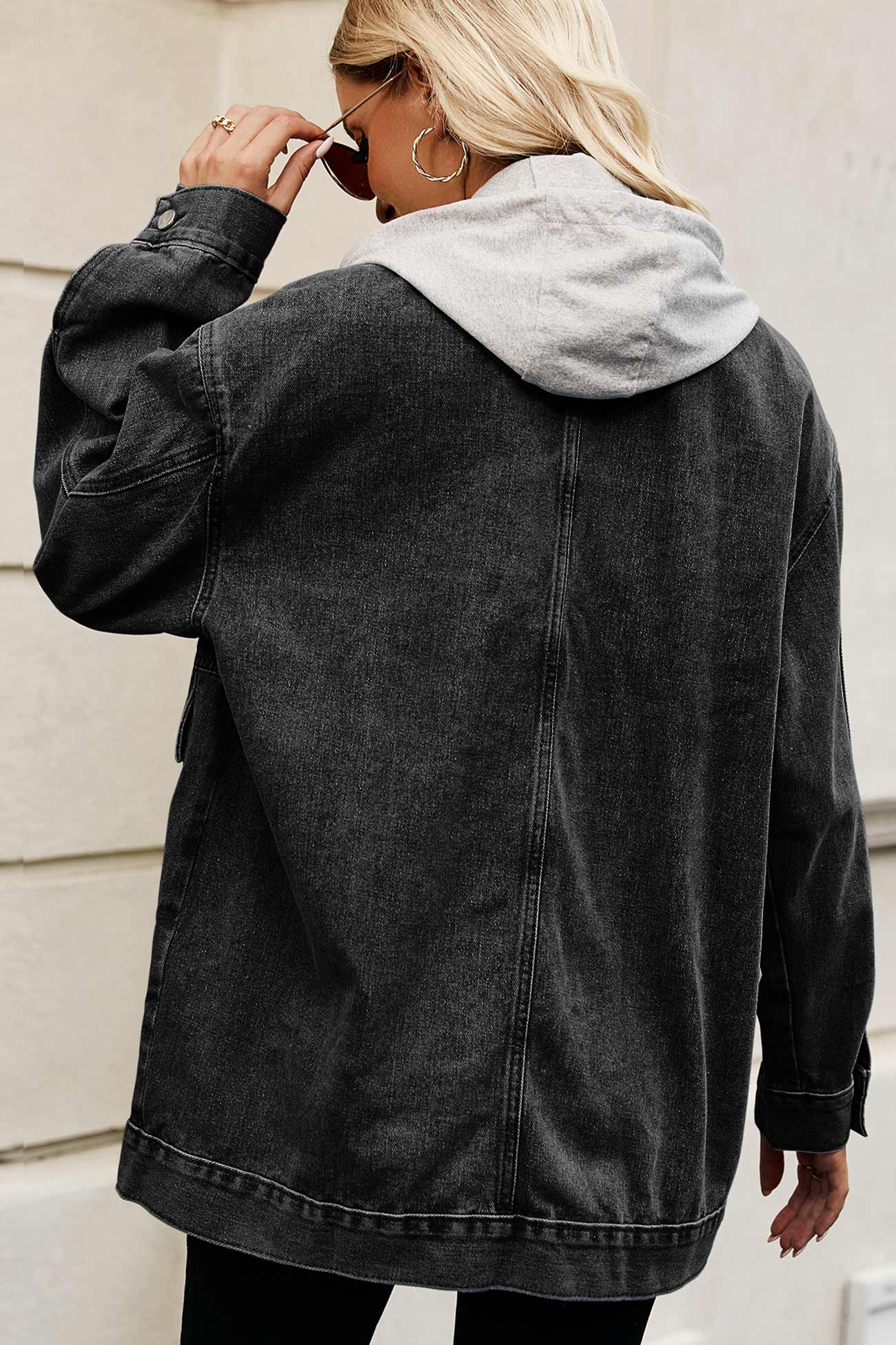 Detachable Hat Denim Jacket