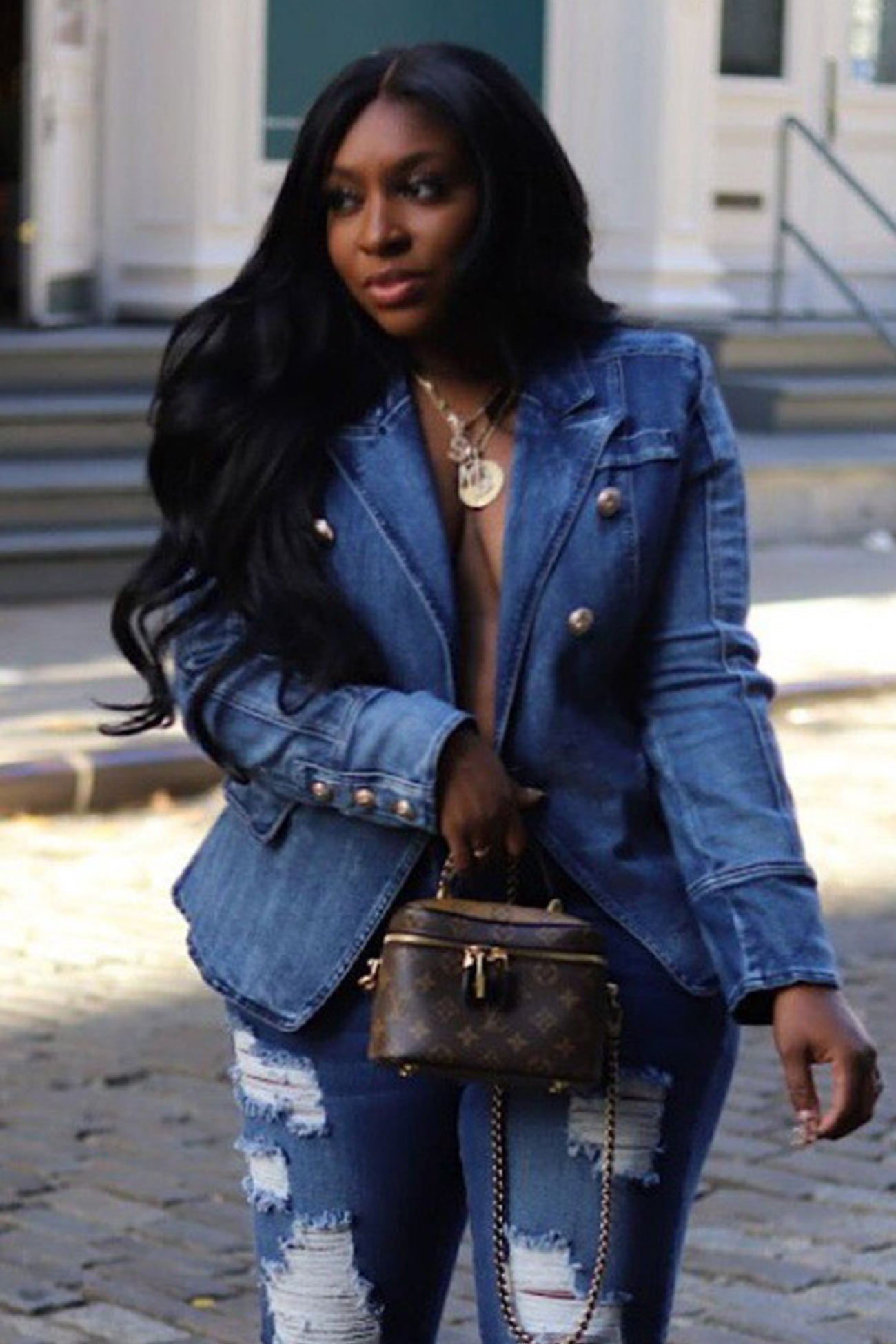 Double-breasted Denim Jacket