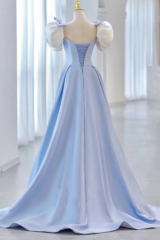 Gorgeous Sky Blue A-Line Prom Dress Evening Gown