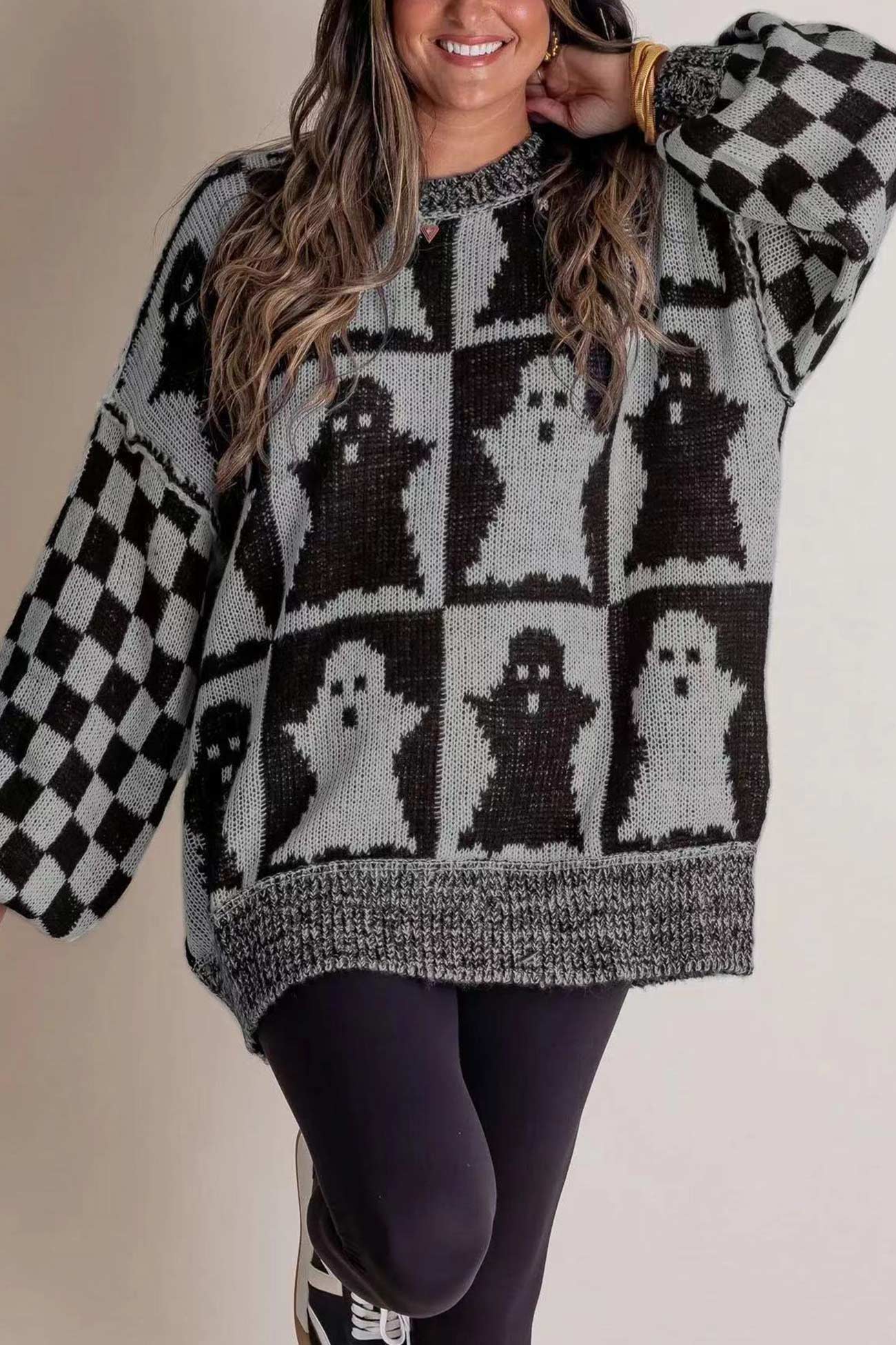 Halloween Crew Neck Loose Sweater