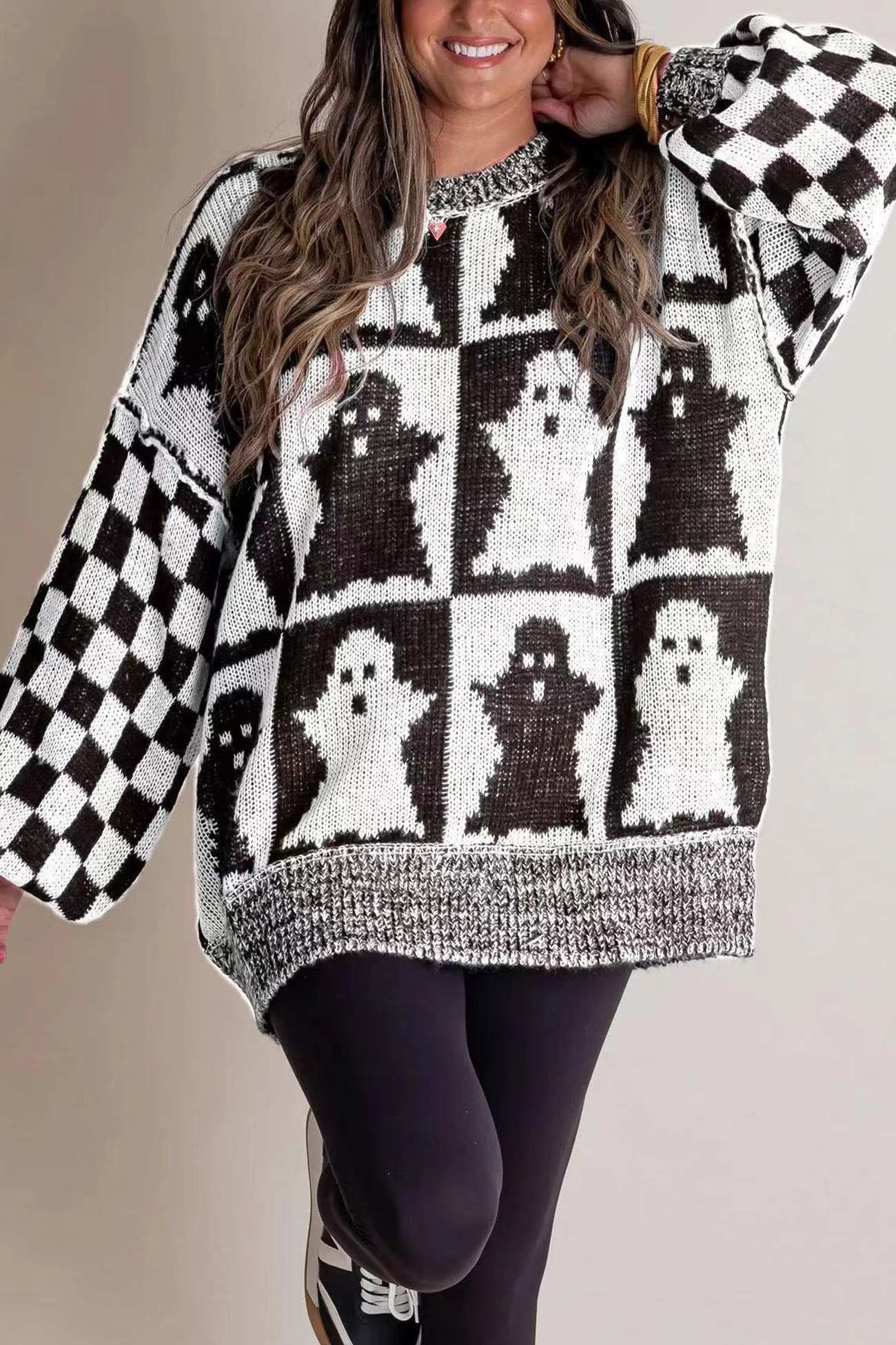 Halloween Crew Neck Loose Sweater