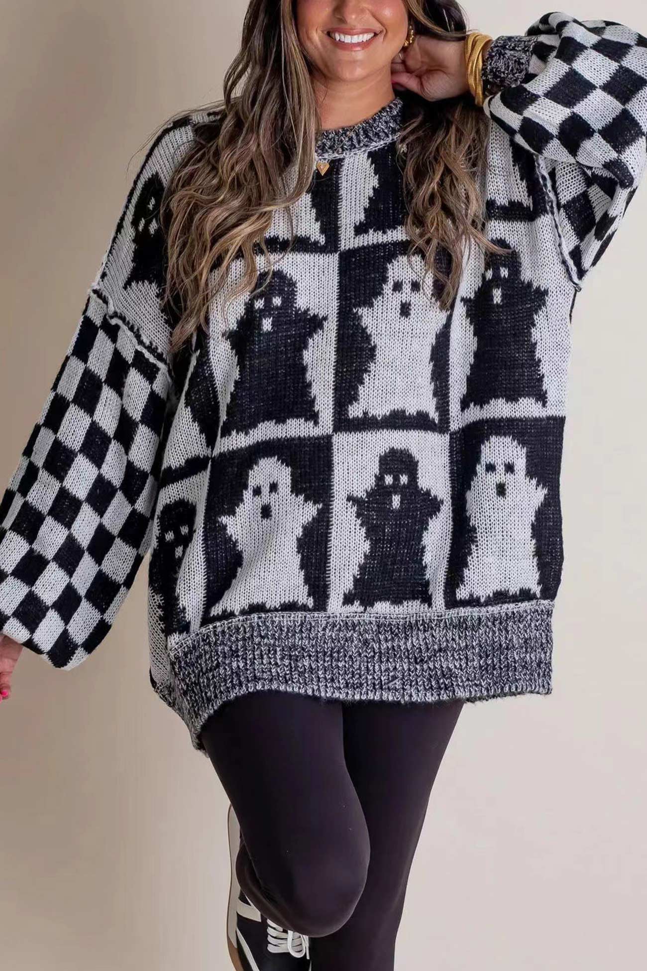 Halloween Crew Neck Loose Sweater