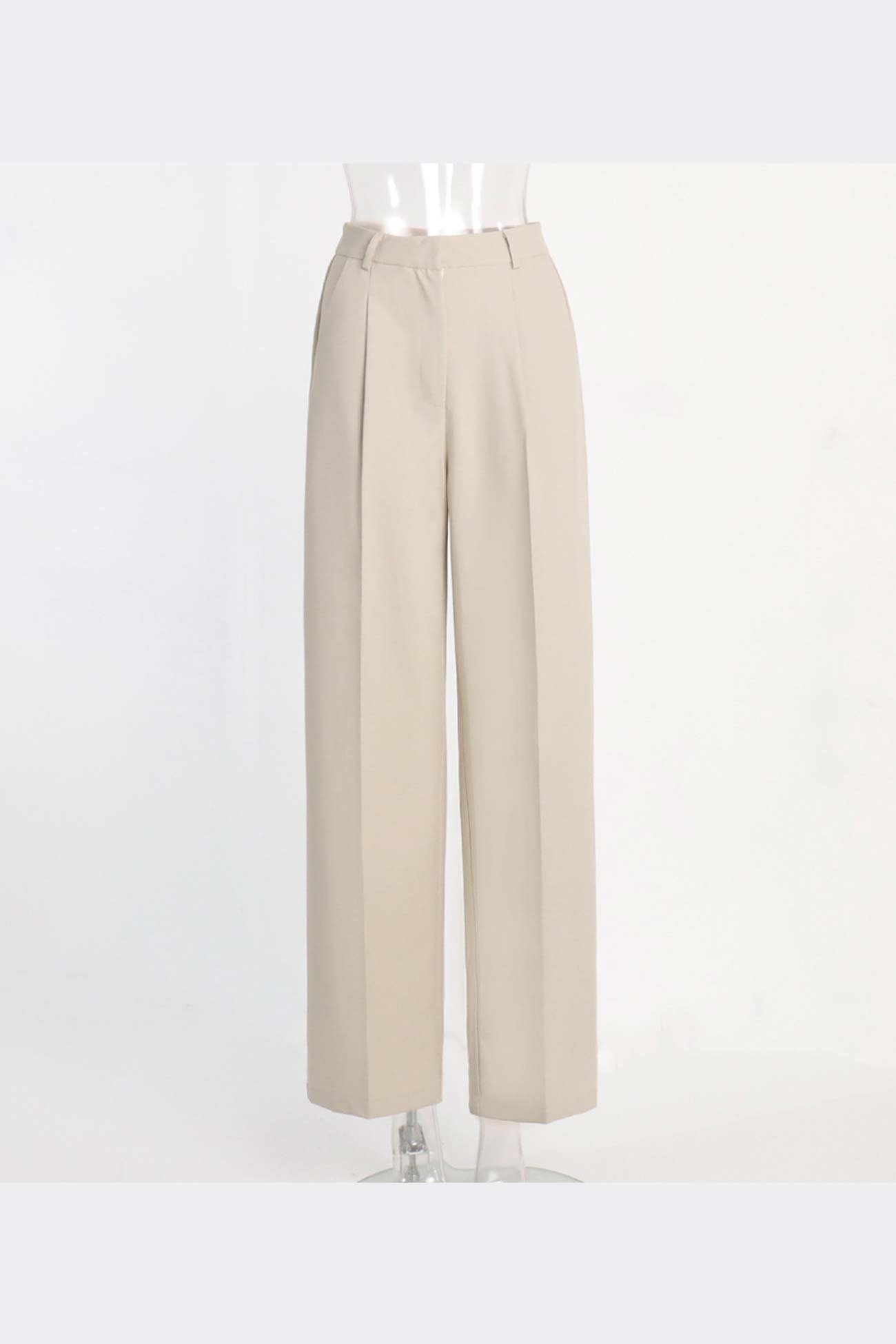 High Waisted Straight Cut Pants