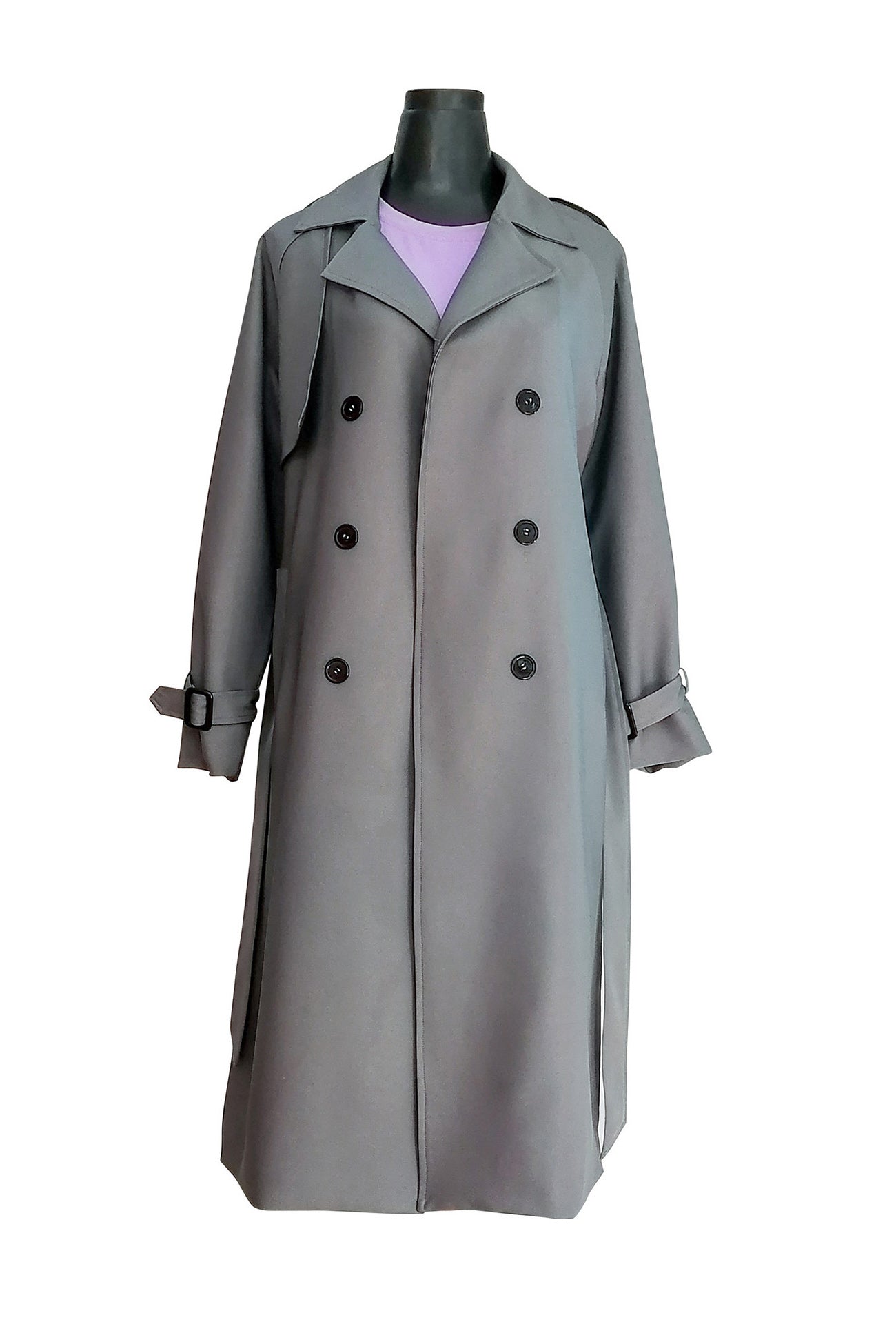 Retro Double-breasted Trench Coat