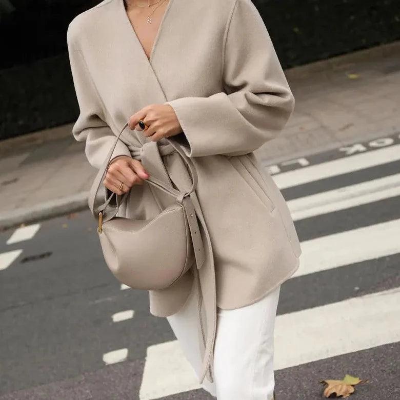 Modern Walk Wool Belted Coat