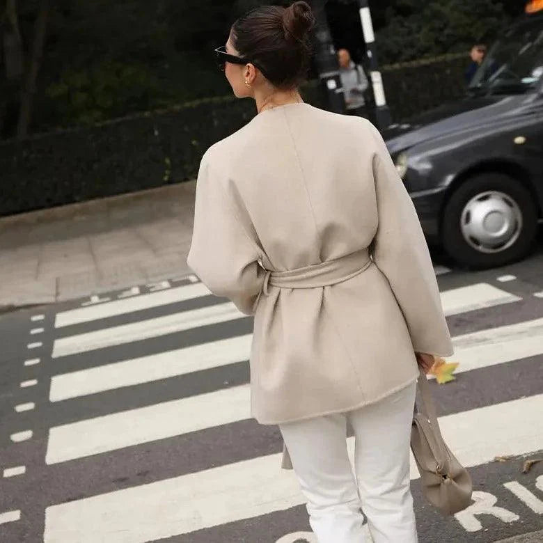 Modern Walk Wool Belted Coat