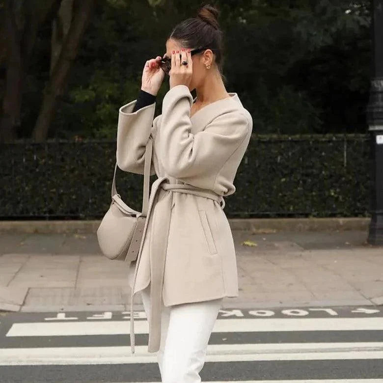 Modern Walk Wool Belted Coat