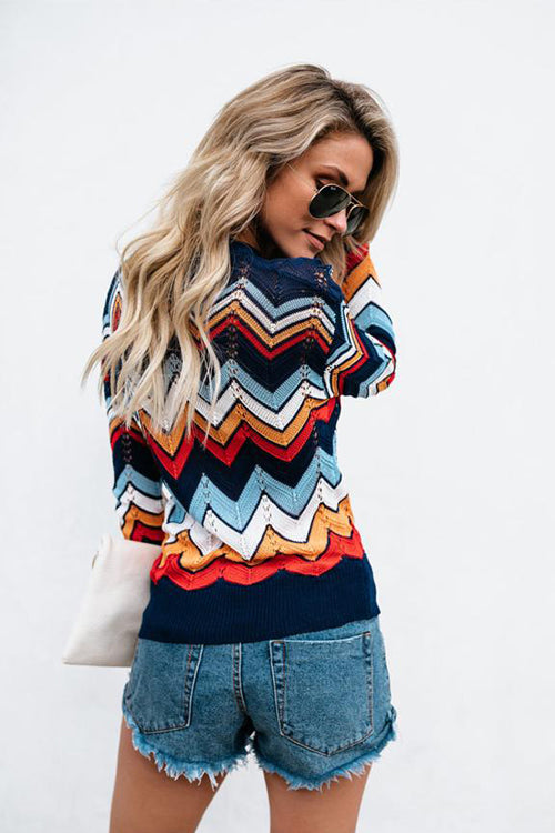 Make a Rainbow Stripes Sweater