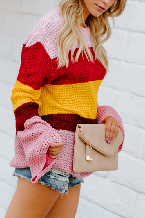 Feelin' Groovy Colorful Stripe Blouse