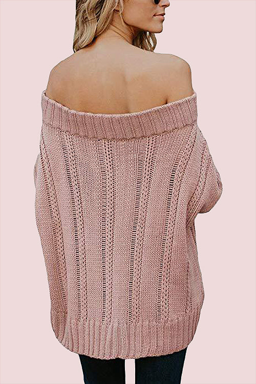 Carmichael Off the Shoulder Knit Sweater - 3 Colors