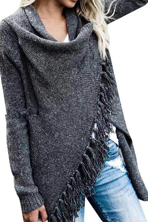 Cozy Up Tassel  Sweater Coat - 5 Colors