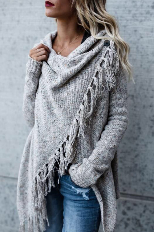 Cozy Up Tassel  Sweater Coat - 5 Colors