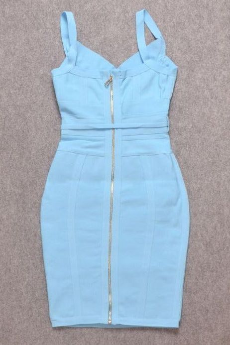 Bek Bandage Dress - Sky Blue