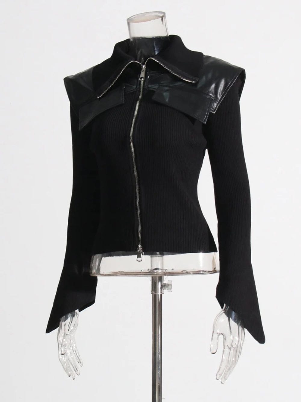 Bernadette Leather Casual Coat