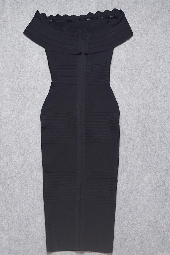 Billie Bandage Midi Dress - Classic Black