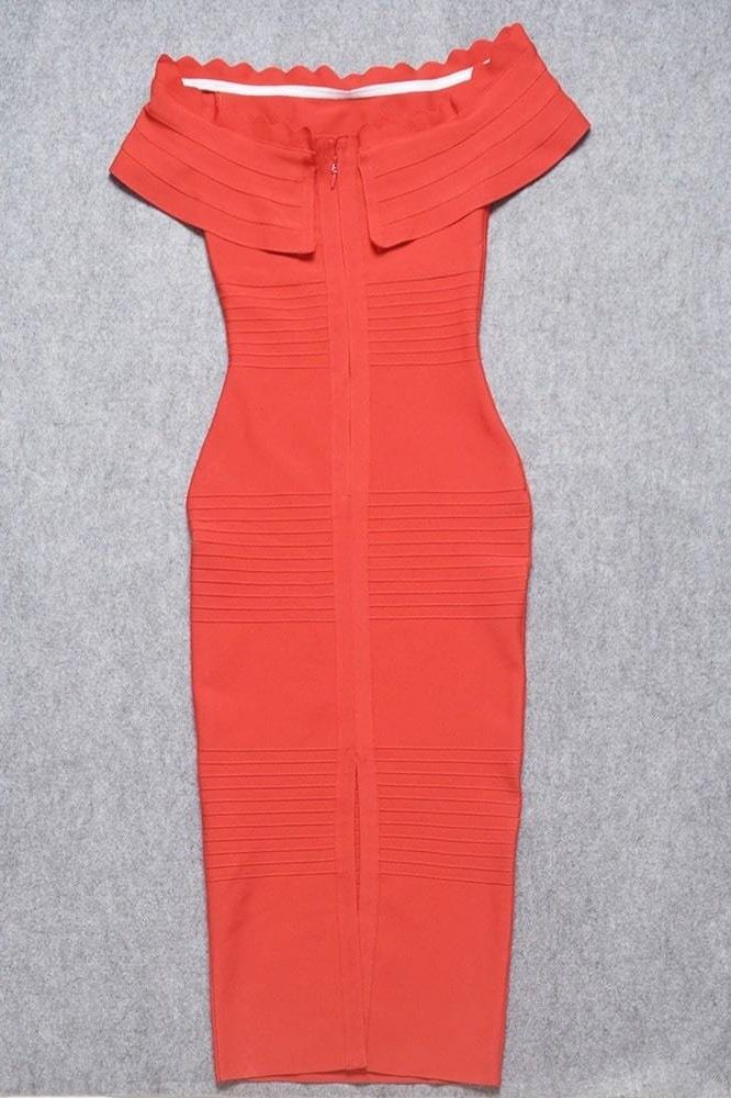 Billie Bandage Midi Dress - Lipstick Red