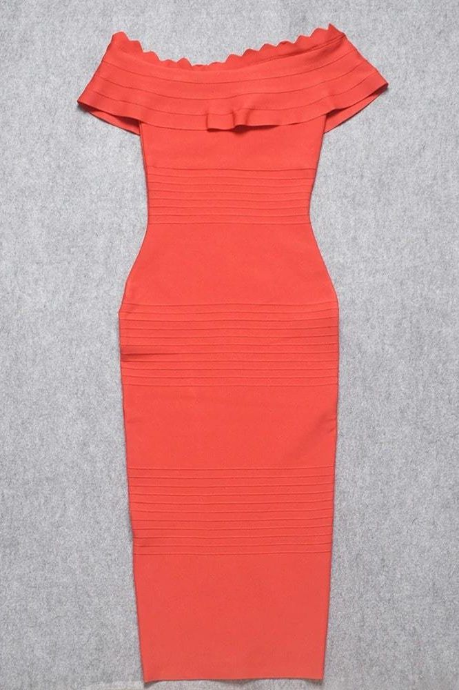 Billie Bandage Midi Dress - Lipstick Red