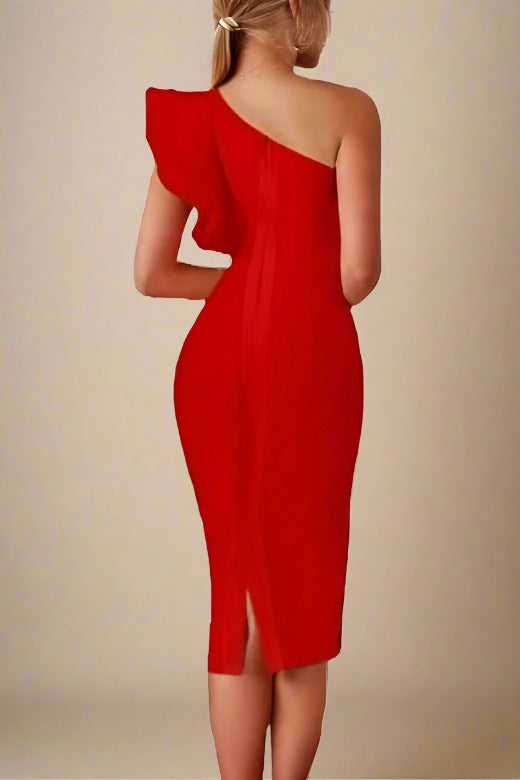 Hayley Bodycon Dress - Lipstick Red