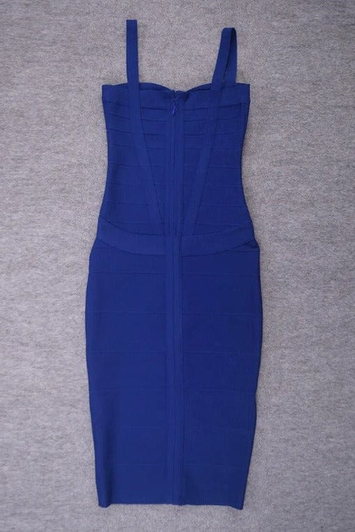 Heidi Bandage Midi Dress - Navy Blue