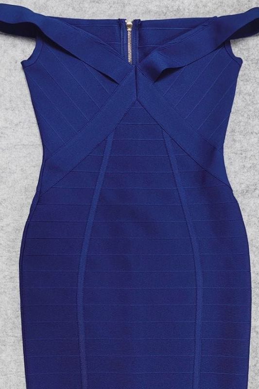 Breanna Bandage Dress - Navy Blue