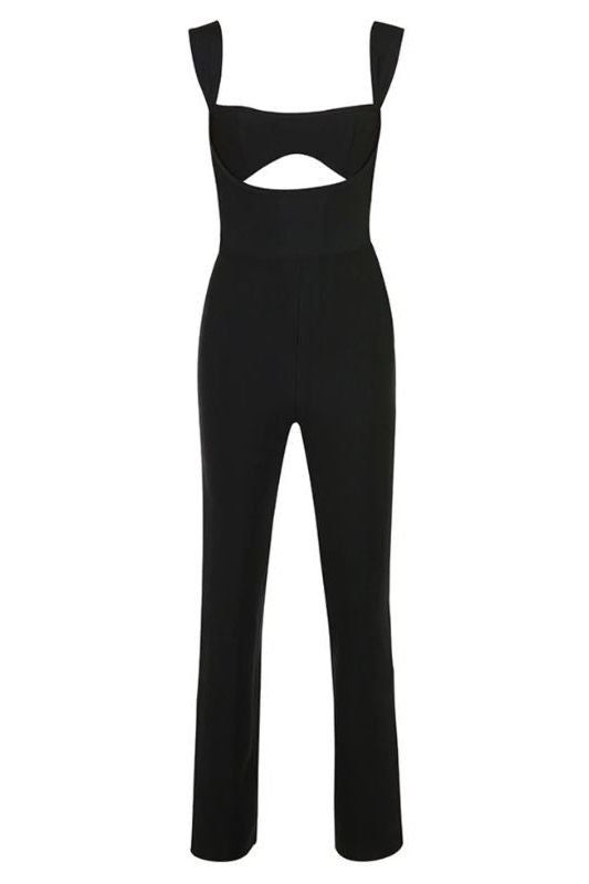 Chloe Bandage Pants Jumpsuit - Classic Black