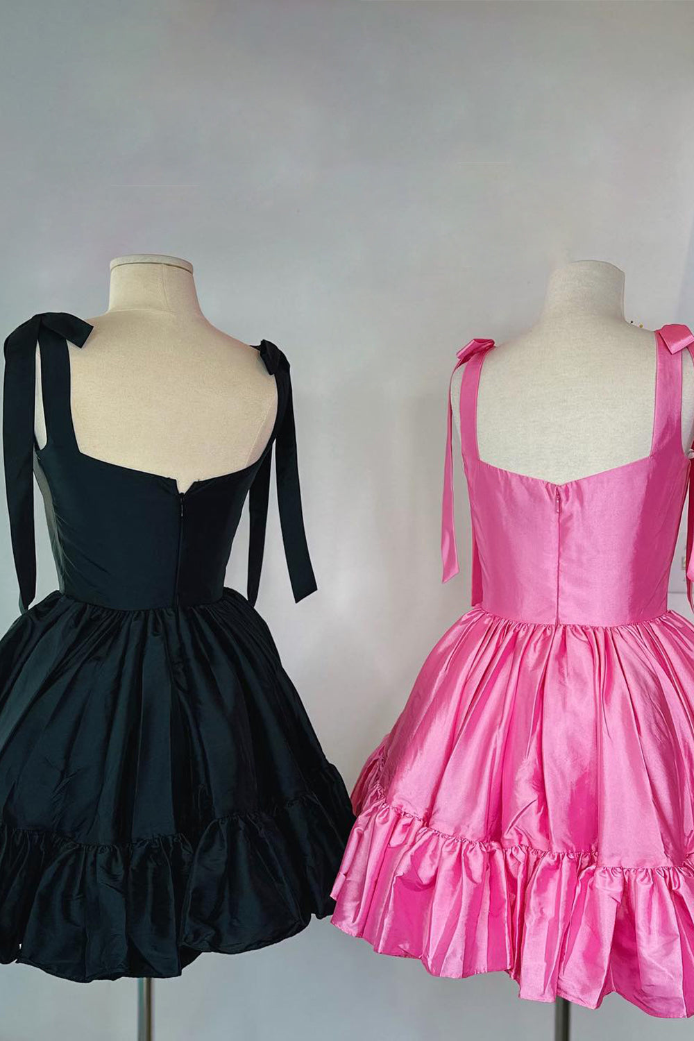 Simple Pink Homecoming Dress Corset A-Line Ruched Short Prom Dress